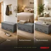 ONBEST Sitzbank mit Stauraum | 3 Schubladen | Grau | 110 kg Produktbild-Vorschau 10