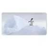 MuchoWow® Schreibtischunterlage Pinguin - Eis - Winter Produktbild-Vorschau 1