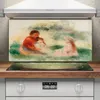 Coloray Küchenrückwand 100x50 Spritzschutz aus Glas - junge Produktbild-Vorschau 2