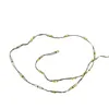 A string of battery-operated fairy lights with silver wire and warm white LEDs, laid out in a curved shape on a white background. Produktbild-Vorschau