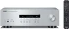 A silver Yamaha AV receiver and a black remote control are displayed against a white background. Produktbild-Vorschau