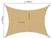 Voile d'ombrage Sol Royal rectangulaire imperméable 2 x 3 m Voir les images du produit 2