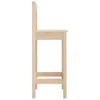 A side view of a wooden bar stool against a white background. Produktbild-Vorschau