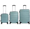 ABS Kofferset 3-teilig Malaga Gepäckset Trolley türkis Produktbild-Vorschau 2