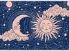 Vlies Fototapete - Cosmic Harmony - Illustration of the Sun Produktbild-Vorschau 2