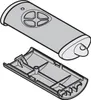 Hörmann Handsender Cover HSE4BS Anthrazit Hochglanz 4510785 Voir les images du produit 3