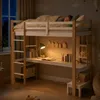 UnboxG Etagebed, hoogslaper, 90x200 cm, met bureau, Productafbeelding-voorbeeld 1