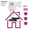 GSS Twin LNB Weiss für digital Satellitenschüssel mit LTE Produktbild-Vorschau 3
