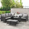 SVITA MADISON Polyrattan Lounge Gartenmöbel Rattan Set in Produktbild-Vorschau 2