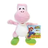 A pink Yoshi plush toy with a Super Mario tag. Produktbild-Vorschau