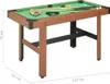 vidaXL Table de billard 4 pieds 122×61×76 cm Marron Voir les images du produit 14