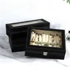 Černý box na hodinky na 10 kusů hodinek Organizér na 10 ks Náhľad obrázku produktu 15