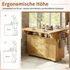 Flieks 95 cm Servierwagen ausklappbar,  Küchenwagen mit Produktbild-Vorschau 9