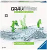 The image shows the packaging of a Gravitrax Extension Bridges set, with a depiction of the toy's components and track system. Produktbild-Vorschau
