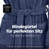 etérea Kuschelfleece Bademantel mit Kapuze – Morgenmantel Produktbild-Vorschau 4