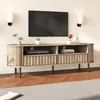 Merax Meuble TV avec 2 tiroirs et 5 pieds, meuble TV Voir les images du produit 6
