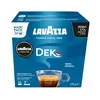 A box of Lavazza Dek coffee capsules with a cup of coffee shown. Produktbild-Vorschau