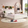 A child's bedroom decorated for Christmas, featuring a white bed, desk, and rug. Produktbild-Vorschau