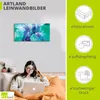 ARTland Leinwandbild Abstrakte Komposition grün und violett Produktbild-Vorschau 2