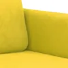 Design 2-tlg. Sofagarnitur mit Kissen Gelb Samt, Produktbild-Vorschau 5