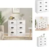 vidaXL Sideboard Hochglanz-Weiß 70x35,5x67,5 cm Produktbild-Vorschau 1