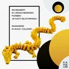 A 3D printed dragon figure is shown with text describing its shimmering colors. Produktbild-Vorschau