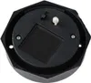 The underside of a solar lamp showing the solar panel, LED light, and on/off switch. Produktbild-Vorschau