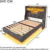 A diagram of a bed with dimensions labeled in centimeters. Produktbild-Vorschau