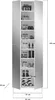 ProjektX armoire de rangement 4 portes blanche, miroir. Voir les images du produit 6