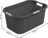 Rotho Cesto per biancheria Country 40L antracite Anteprima dell’immagine prodotto 5
