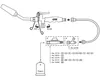 Diagram showing a gas torch and its components, with labels and part numbers. Produktbild-Vorschau