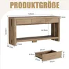 Konsolentisch 140cm×29.5cm×82.5cm, Beistelltisch Sofatisch Produktbild-Vorschau 4