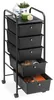 Rollcontainer GINA, schwarz - Rollwagen mit 5 Schubladen, Produktbild-Vorschau 5