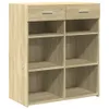 The Living Store Sideboard Sonoma-Eiche 80x42,5x93 cm Produktbild-Vorschau 3