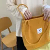 OKWISH Cord Umhängetasche Damen, Groß Schultertasche Canvas Produktbild-Vorschau 8