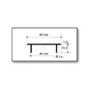 Stegblech 60mm Weiß RAL9016 pulverbeschichtet Produktbild-Vorschau 4