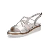 Tamaris  Damenschuhe Sandalen Flach Gold Freizeit, Produktbild-Vorschau 8