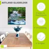 ARTland Glasbild Tiefen Wald Wasserfall Größe: 30x30 cm Produktbild-Vorschau 3