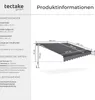 tectake® Gelenkarmmarkise Ornella verschiedene Größen inkl. Produktbild-Vorschau 5