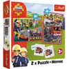 TREFL 93334 Puzzle 2v1+Memo Fireman Sam - 34+48 dielikov Náhľad obrázku produktu 1