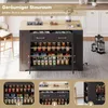 Îlot de cuisine mobile avec plateau repas escamotable, Voir les images du produit 5