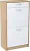 Scarpiera alta con cassetto IBOJA – rovere sonoma / bianco Anteprima dell’immagine prodotto 1