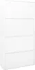 vidaXL Büroschrank mit Schiebetür Weiß 90x40x180 cm Stahl Produktbild-Vorschau 5