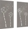 vidaXL Décoration murale de jardin en 2 parties 105x55 cm Voir les images du produit 1
