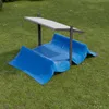 QLS Holz-Sandkasten 120 cm mit Sitzbank und grauem Dach Produktbild-Vorschau 10