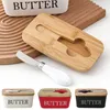 600ml Butterdose mit Schneidemesser Handgefertigte Produktbild-Vorschau 3