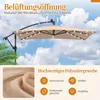 Parasol COSTWAY 250 cm z podstawą, oświetleniem LED i Podgląd zdjęcia produktu 4
