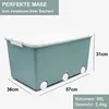 3 Aufbewahrungsboxen mit Deckel und Rollen 50L - Produktbild-Vorschau 2