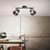 Lampada brillante Movie LED spot tube 2flg nero opaco | 2x Anteprima dell’immagine prodotto 1