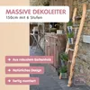 Dekoleiter Holzleiter stehend 150 cm im Old Look Produktbild-Vorschau 3